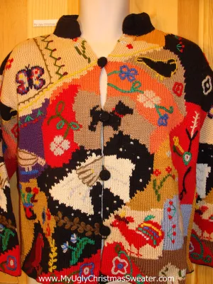 All Seasons Funny Ugly Sweater Two Sided Awfulness