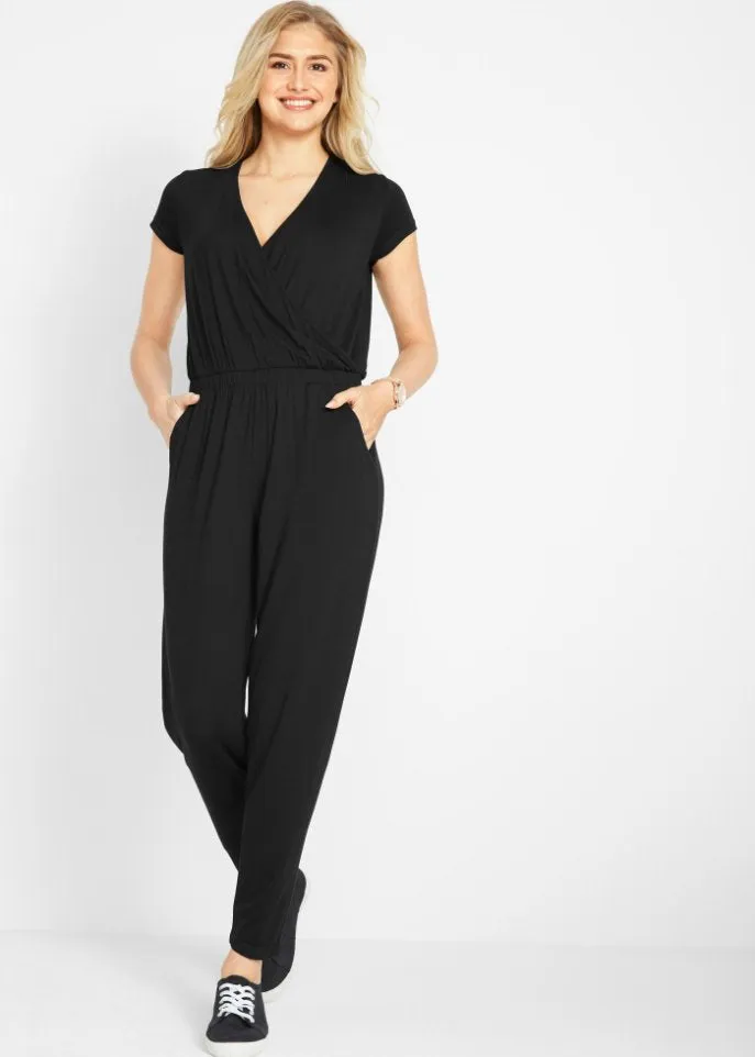 Ankle length jumpsuit Bpc Bonprix Collection, black