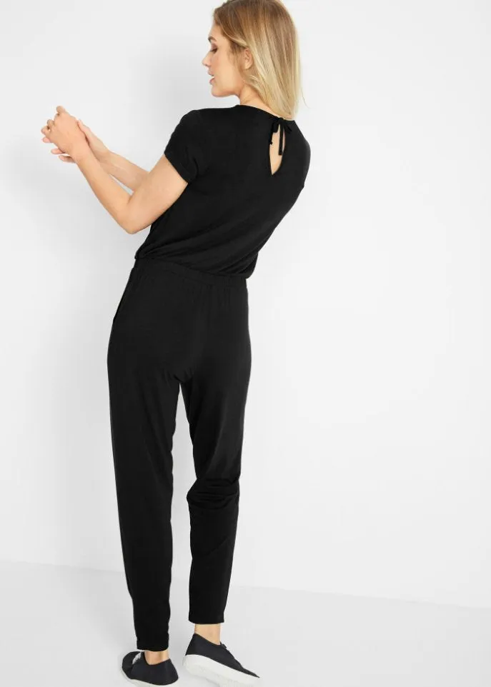 Ankle length jumpsuit Bpc Bonprix Collection, black