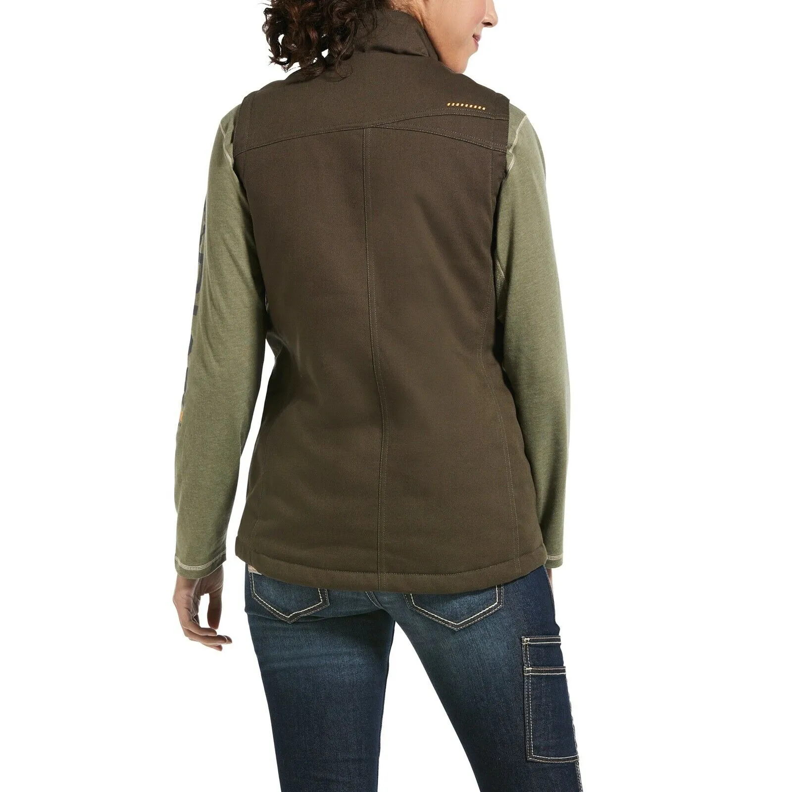 Ariat® Ladies Rebar™ DuraCanvas™ Insulated Brown Work Vest 10032920