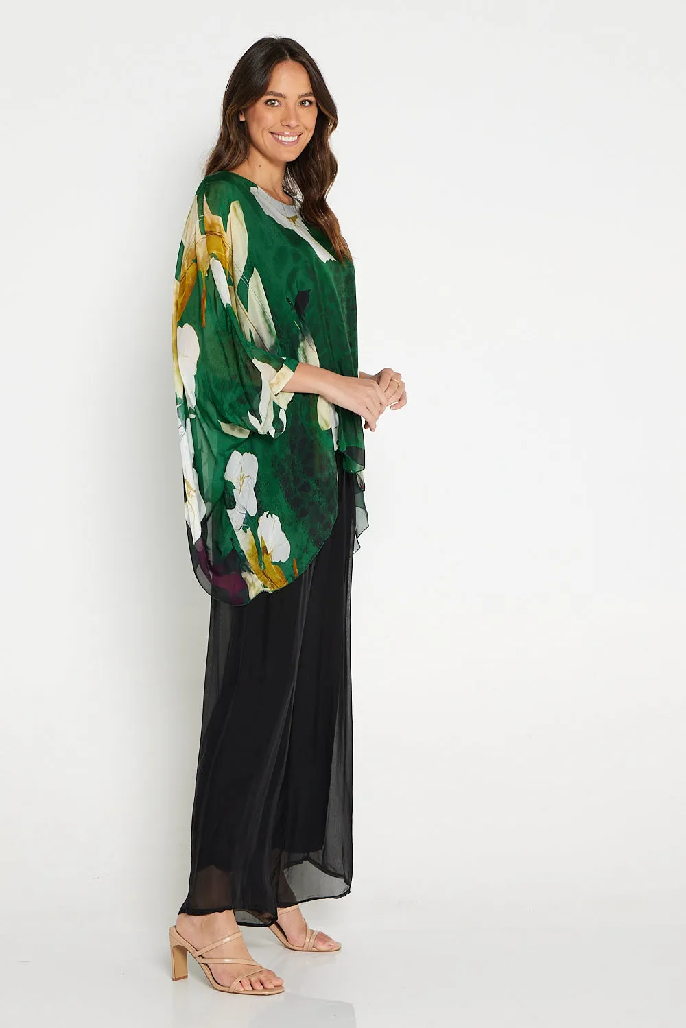 Arlette Silk Pants - Black