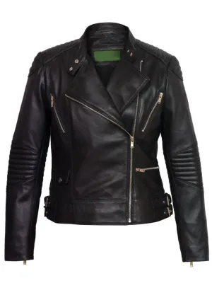 Black Leather Biker Jacket