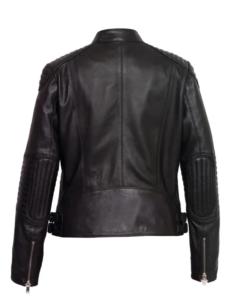 Black Leather Biker Jacket