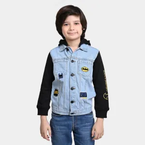 Boys Denim Rigid Character Jacket -LIGHT BLUE