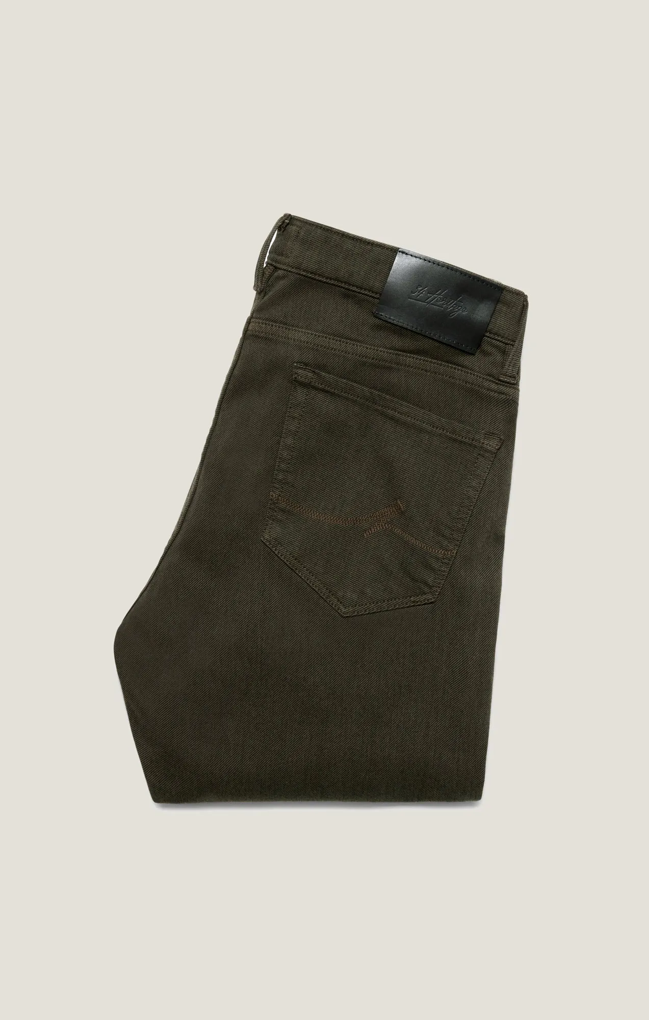 Charisma Relaxed Straight Pants in Rifle Green Diagonal