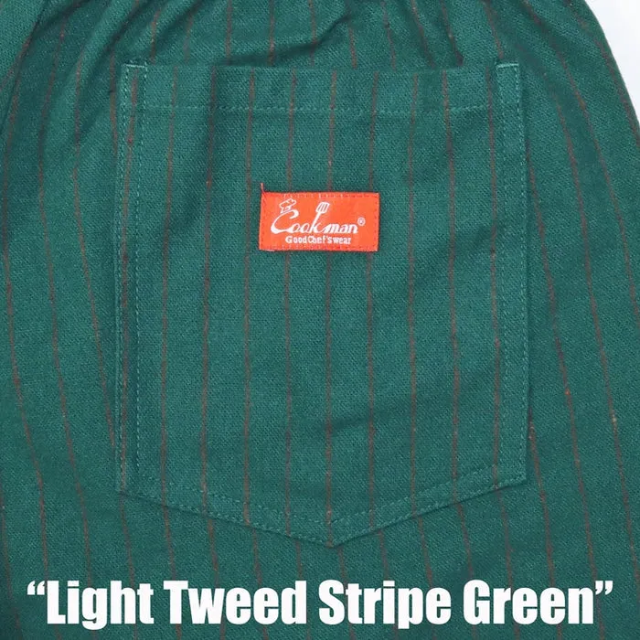 Chef Pants - Green Light Tweed Stripe