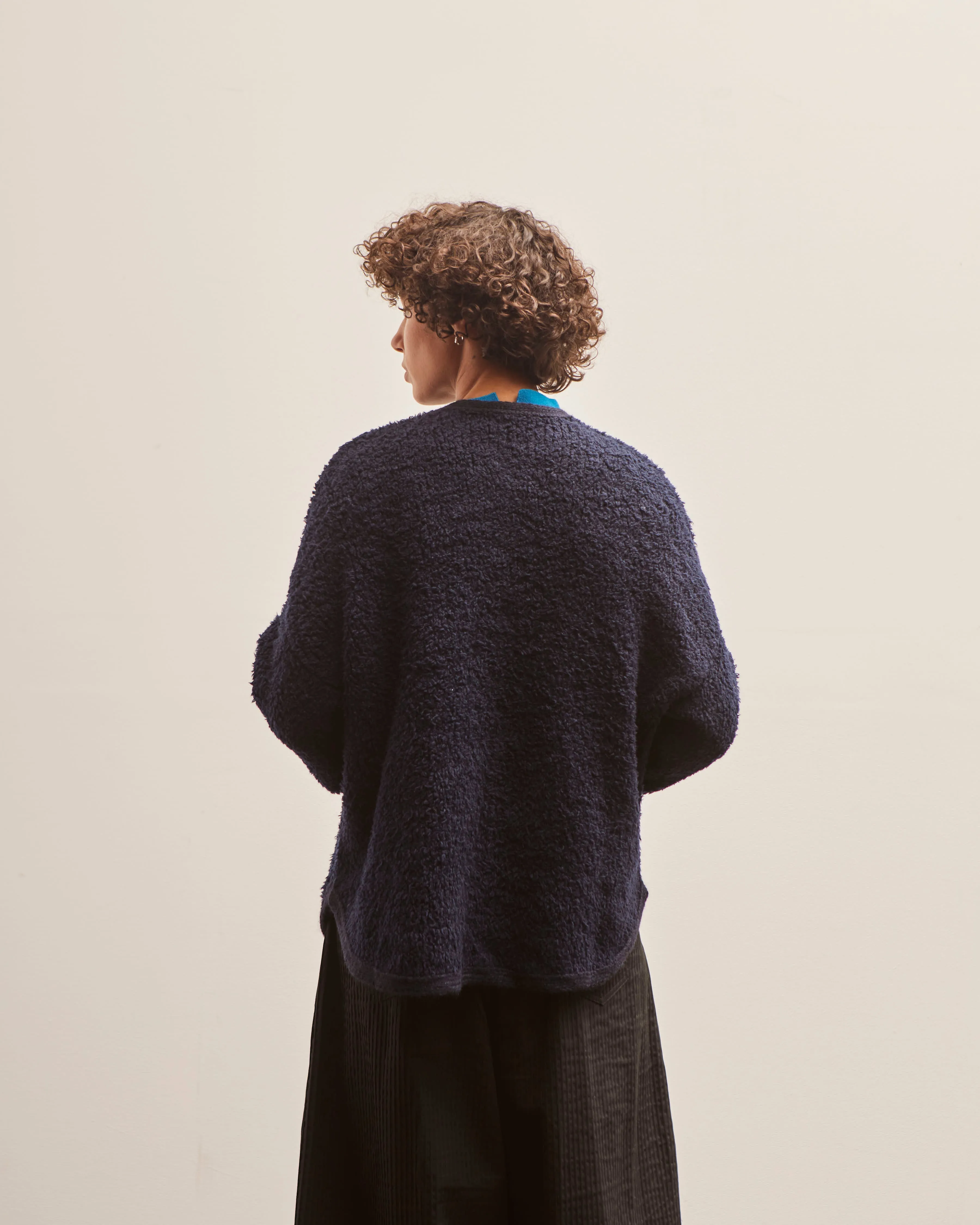 Cordera Wool Teddy Jacket, Navy