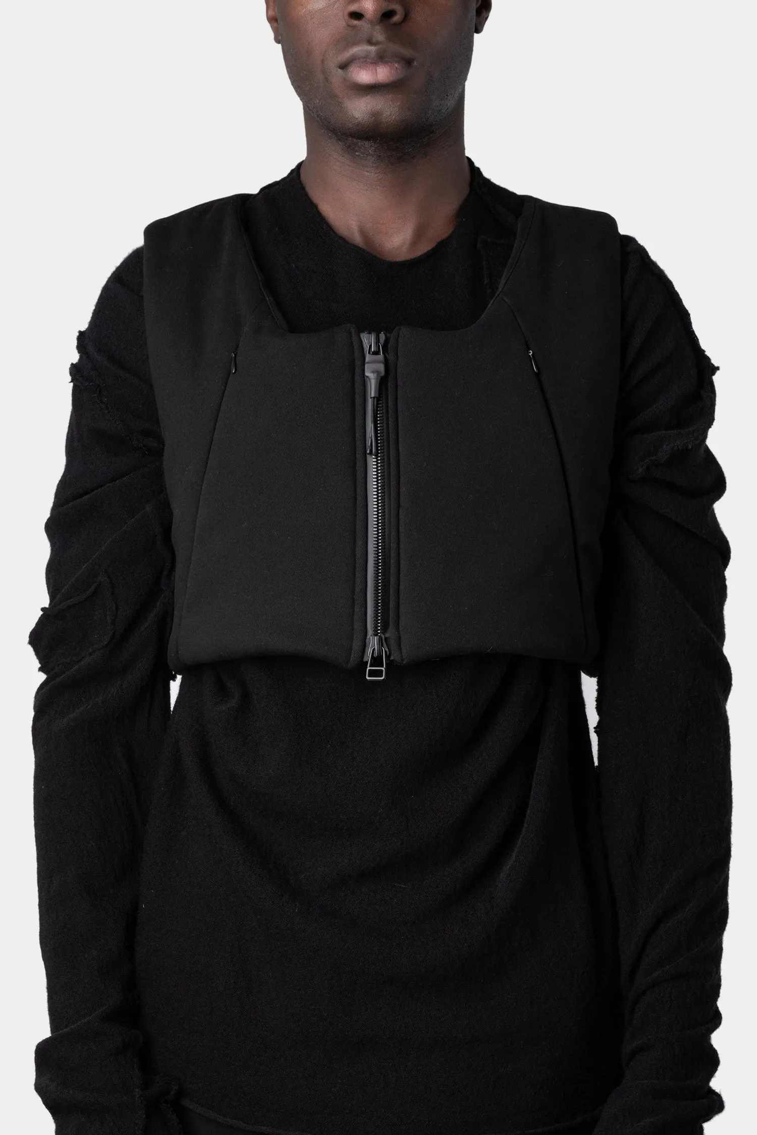 Cropped insulation utility vest