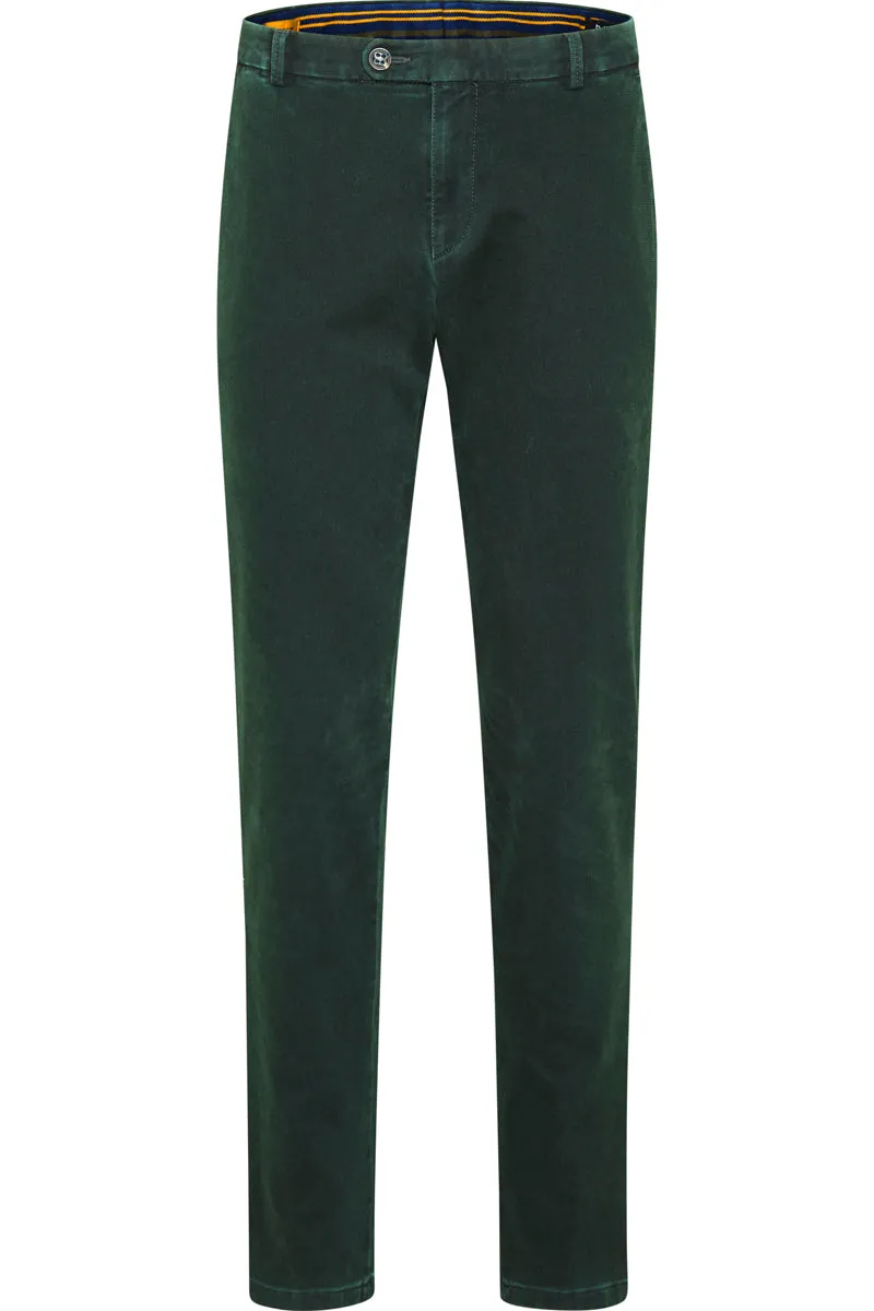 Dark Green Cashmere Feel Stretch Pants