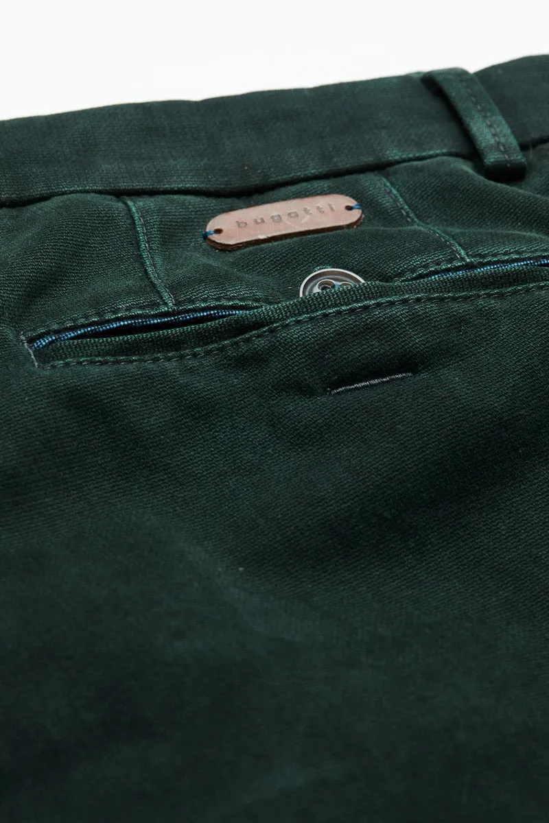 Dark Green Cashmere Feel Stretch Pants