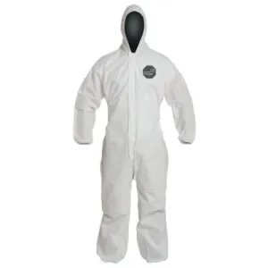 DuPont™ Proshield 10 Coveralls White with Attached Hood, White, 5X-Large, PB127SW-5XL