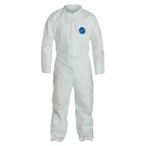 DuPont™ Tyvek Coveralls, White, 4X-Large, TY120SWH4X0025VP