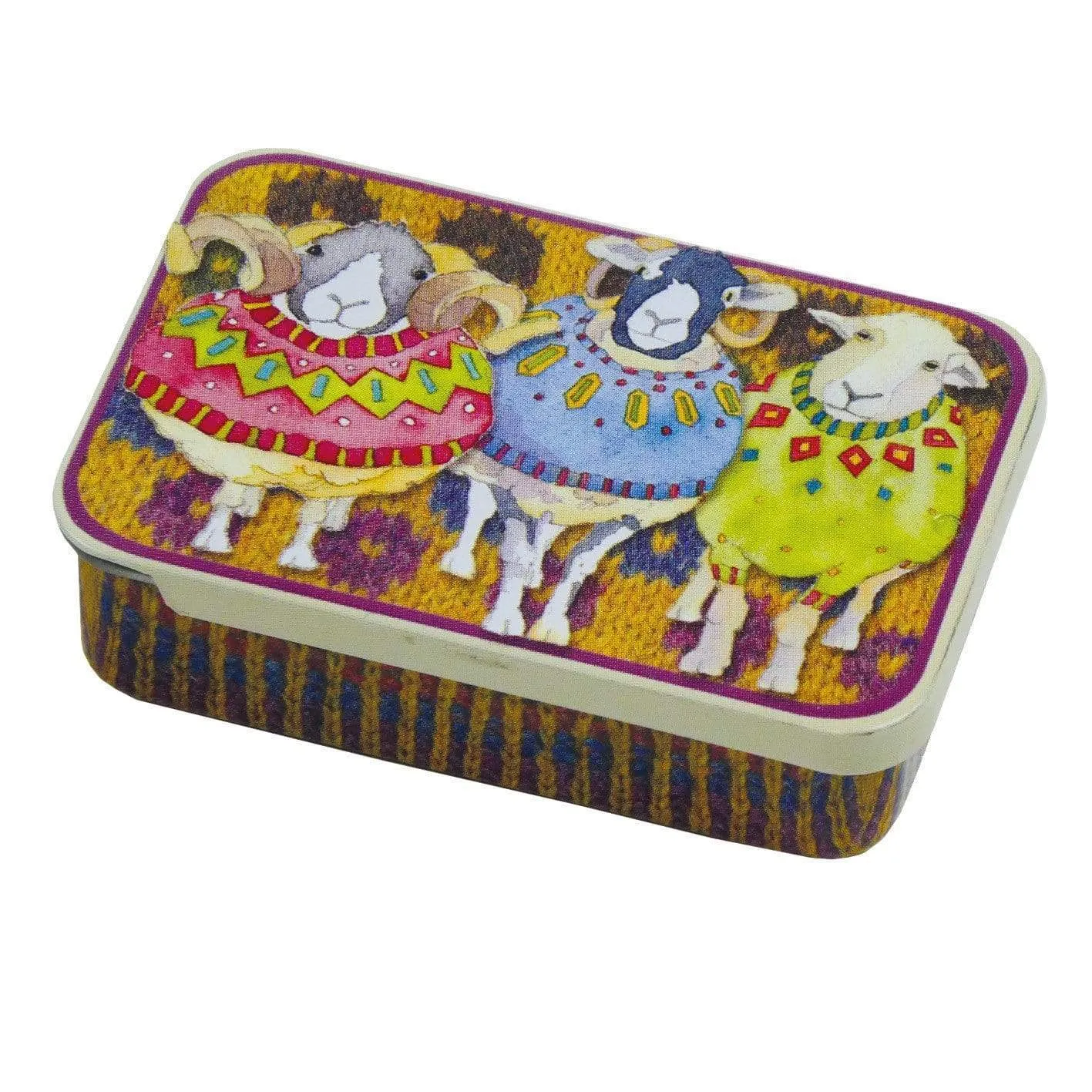 Emma Ball - Stitch Markers in a Pocket Tin - Sheep in Sweaters