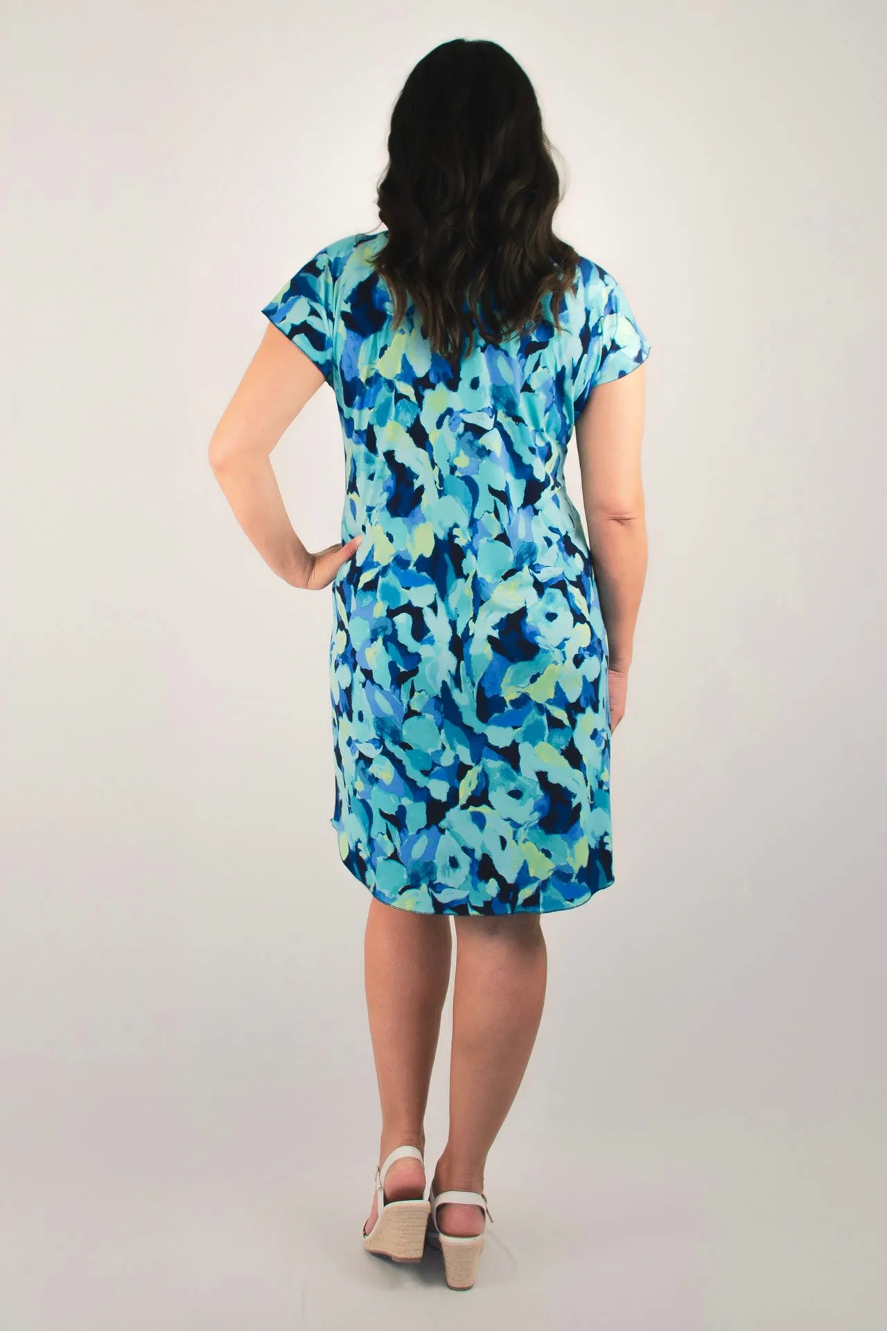 Gelato Print Short Sleeve Jersey Shift Dress