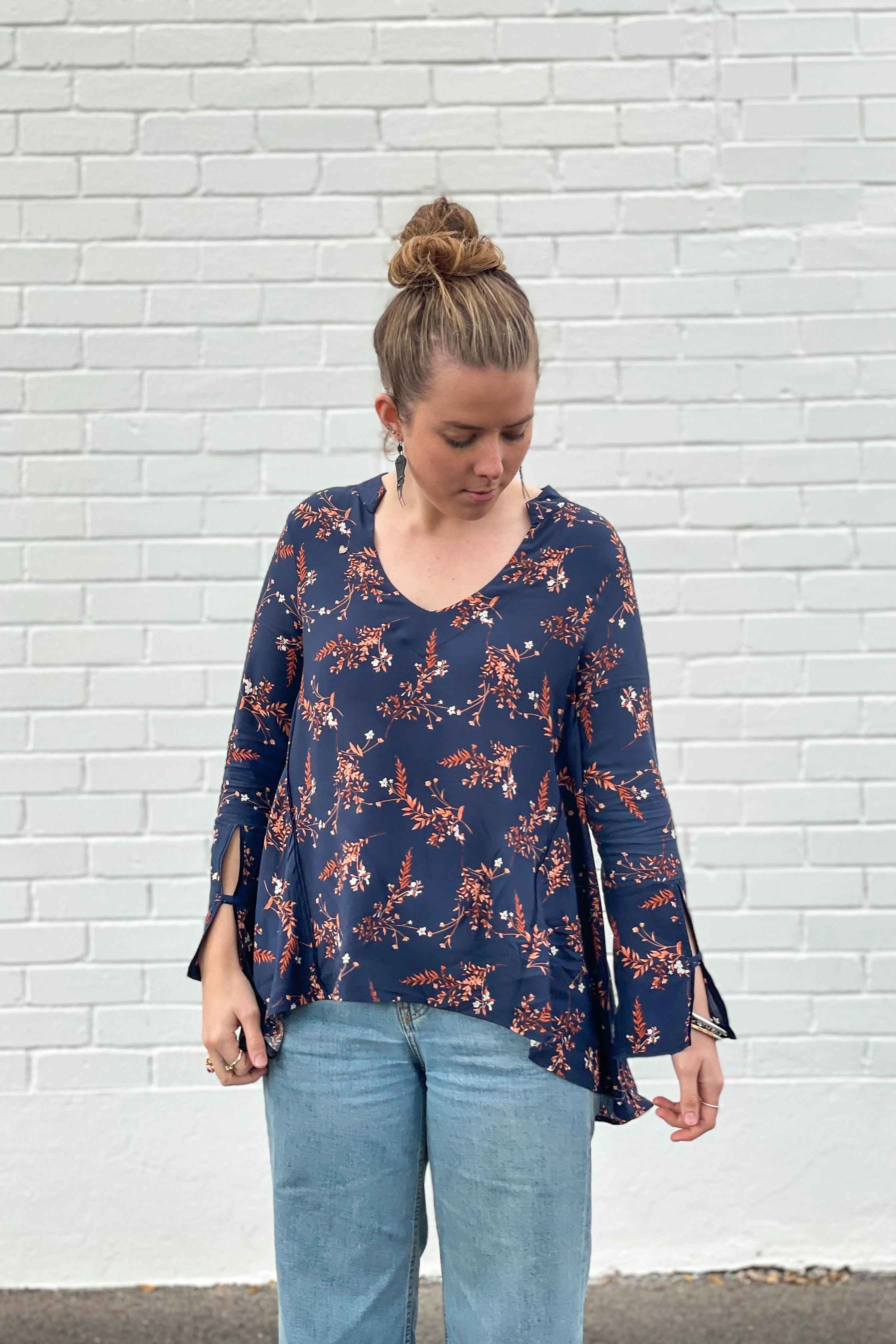 Heathcote Top - Autumn Floral