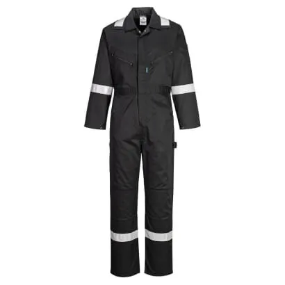 Iona Zipped Boiler Suit overalls Coverall Portwest F813 Enhanced Visibility