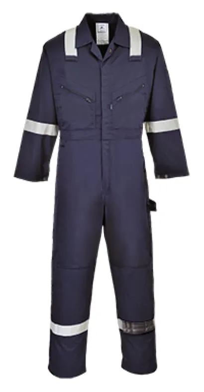 Iona Zipped Boiler Suit overalls Coverall Portwest F813 Enhanced Visibility