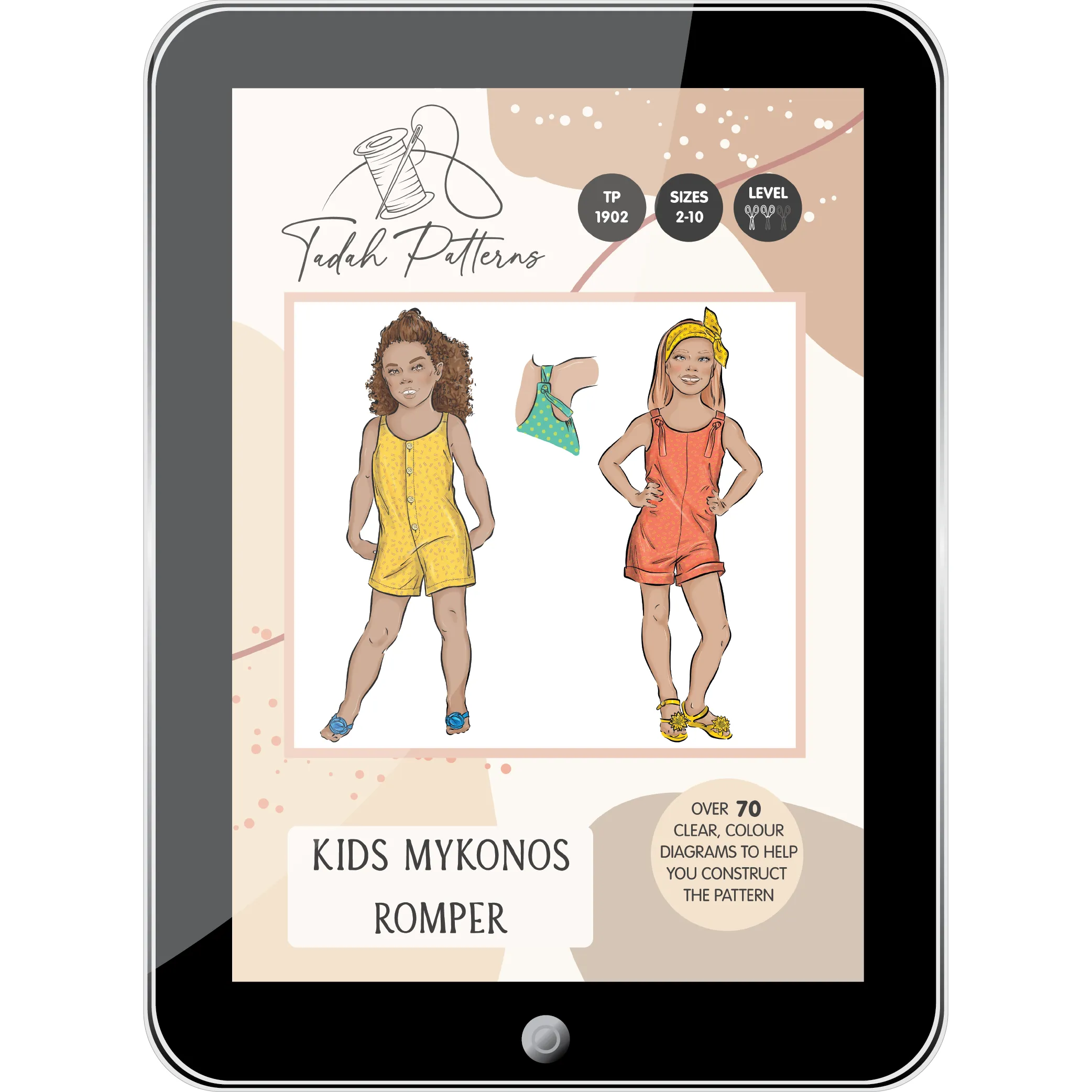 Kids Mykonos Romper Sewing Pattern