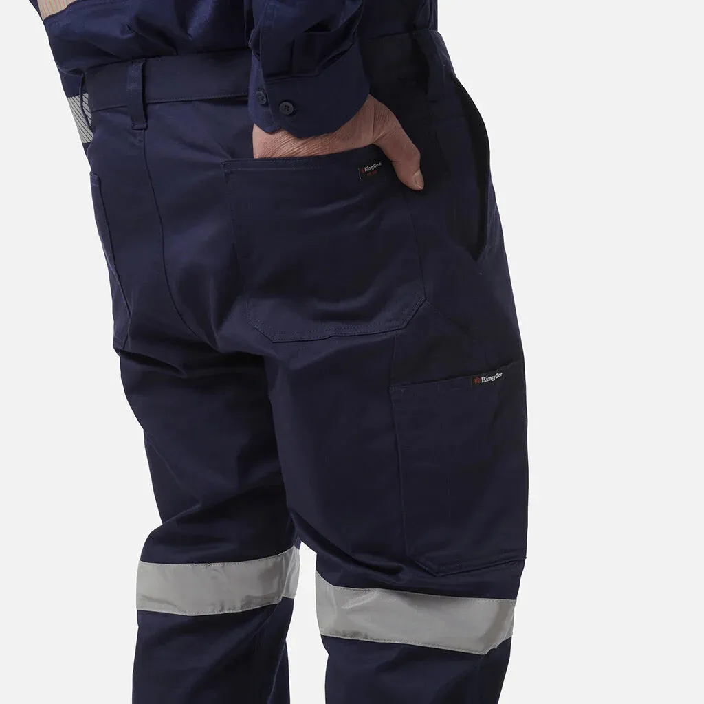 King Gee Originals Stretch Reflective BIomotion Cargo Work Pants (K53018)