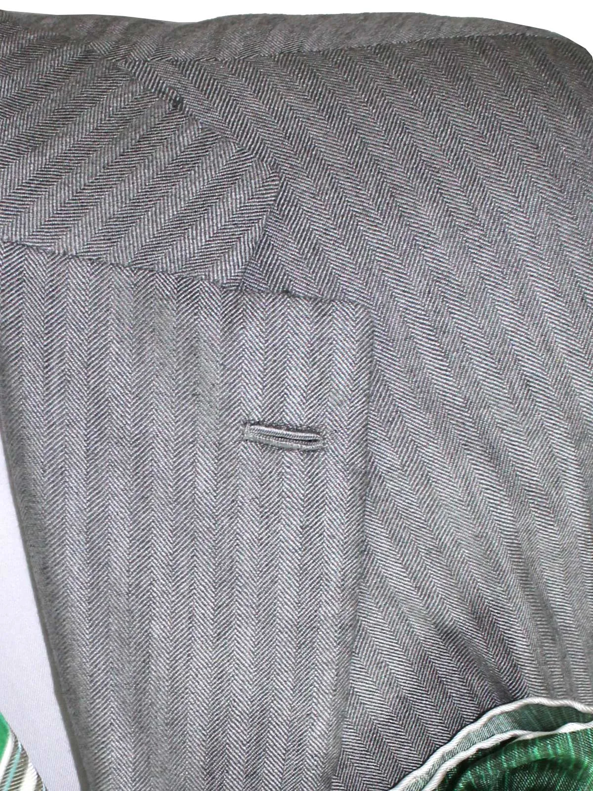 Kiton Sport Coat Gray Herringbone Cashmere Vicuña Silk EUR 53/ US 42 L REDUCED - SALE