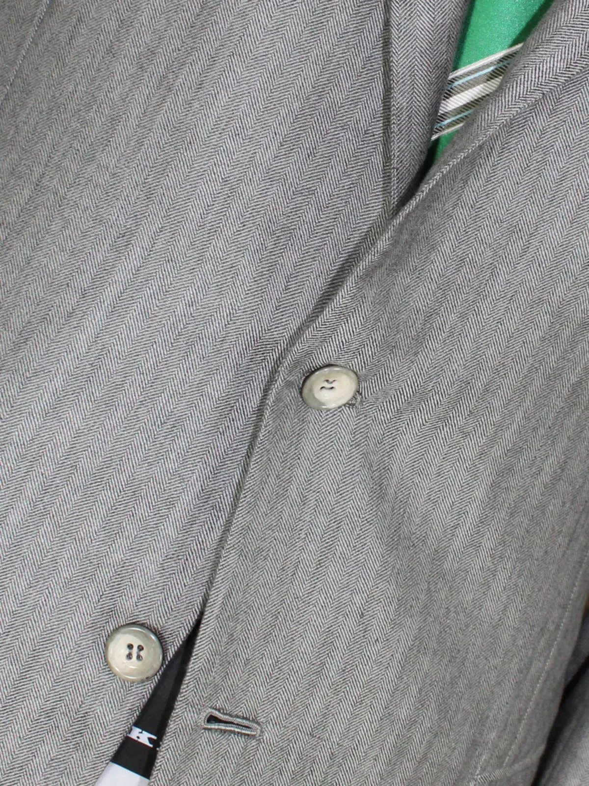 Kiton Sport Coat Gray Herringbone Cashmere Vicuña Silk EUR 53/ US 42 L REDUCED - SALE