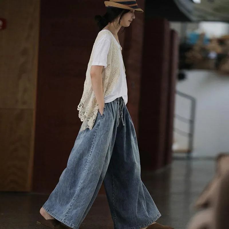 Light Blue Palazzo Jeans