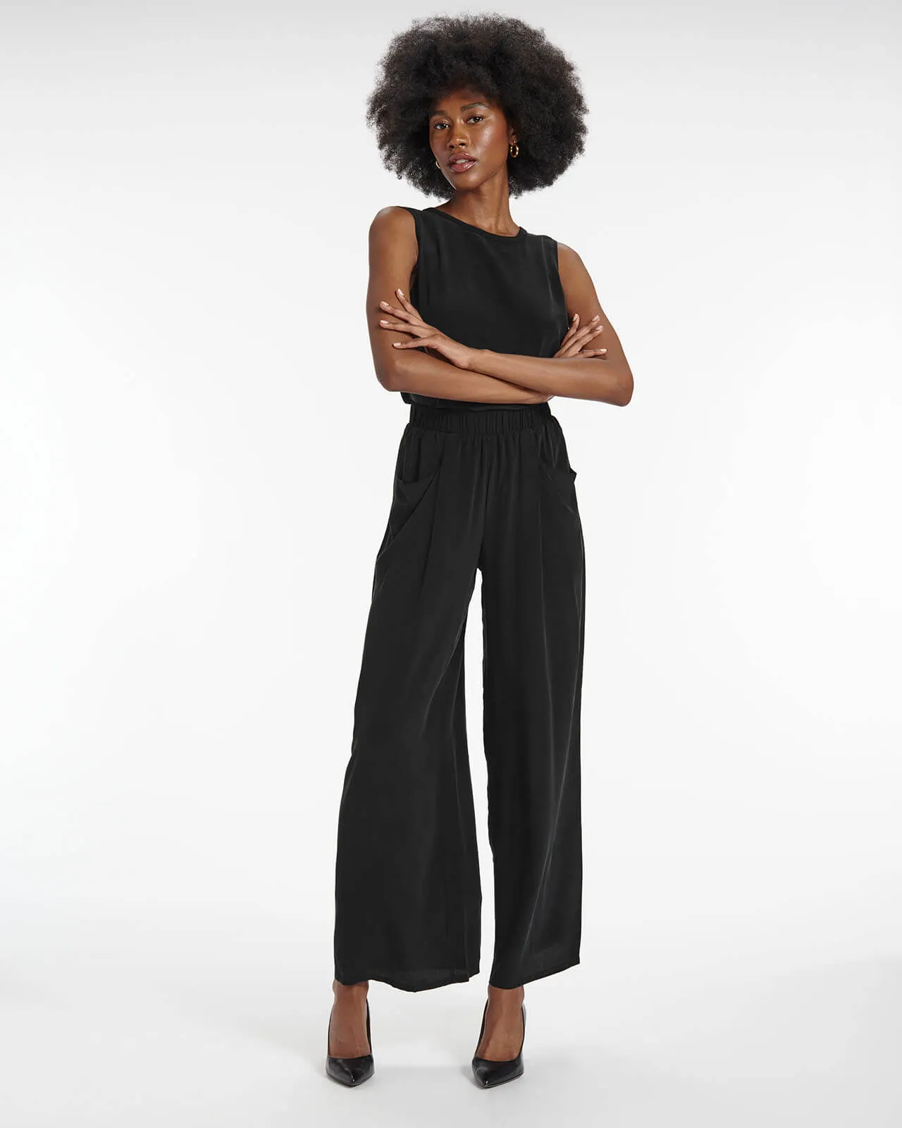 Lima Silk Wide Leg Pant