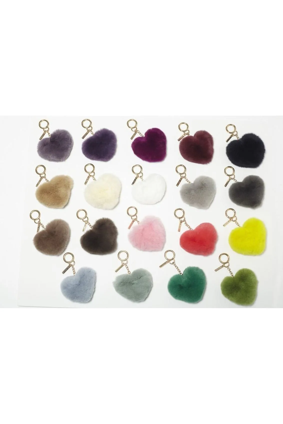 Linda Richards Rex Rabbit Heart Keychain KY-002 | Assorted Colors