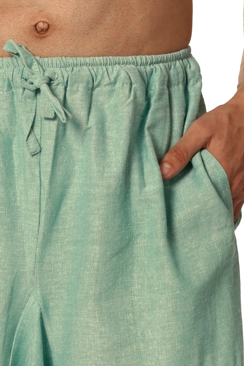 Men's Harem Pack of 2 | Blue and Sea Green | Fits Waist Sizes 28 to 36 Inches