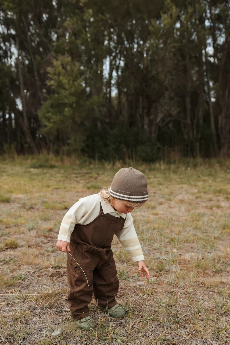 Organic Everyday Denim Overalls - Clay