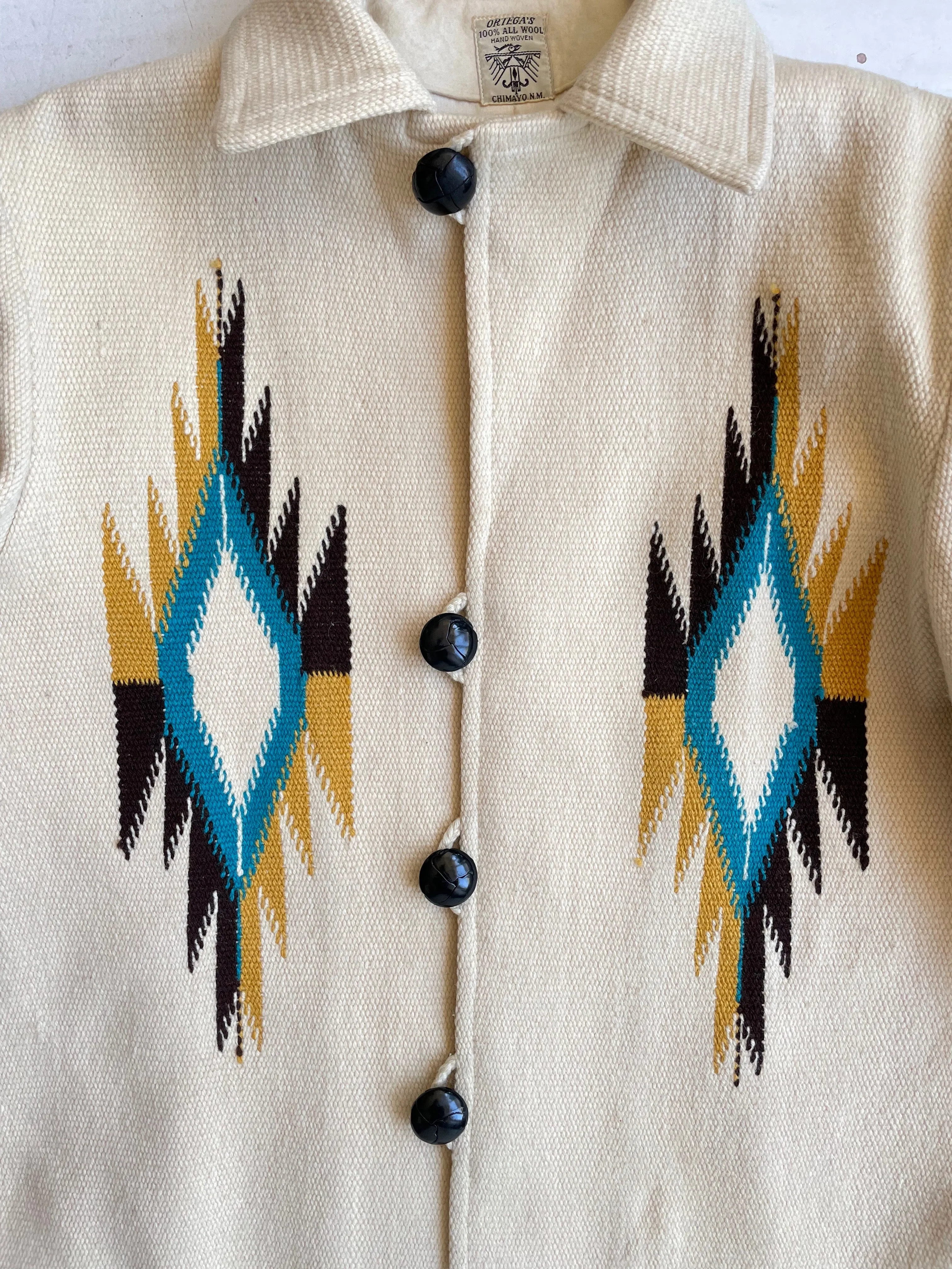 Ortega's Chimayo Woven Wool Coat