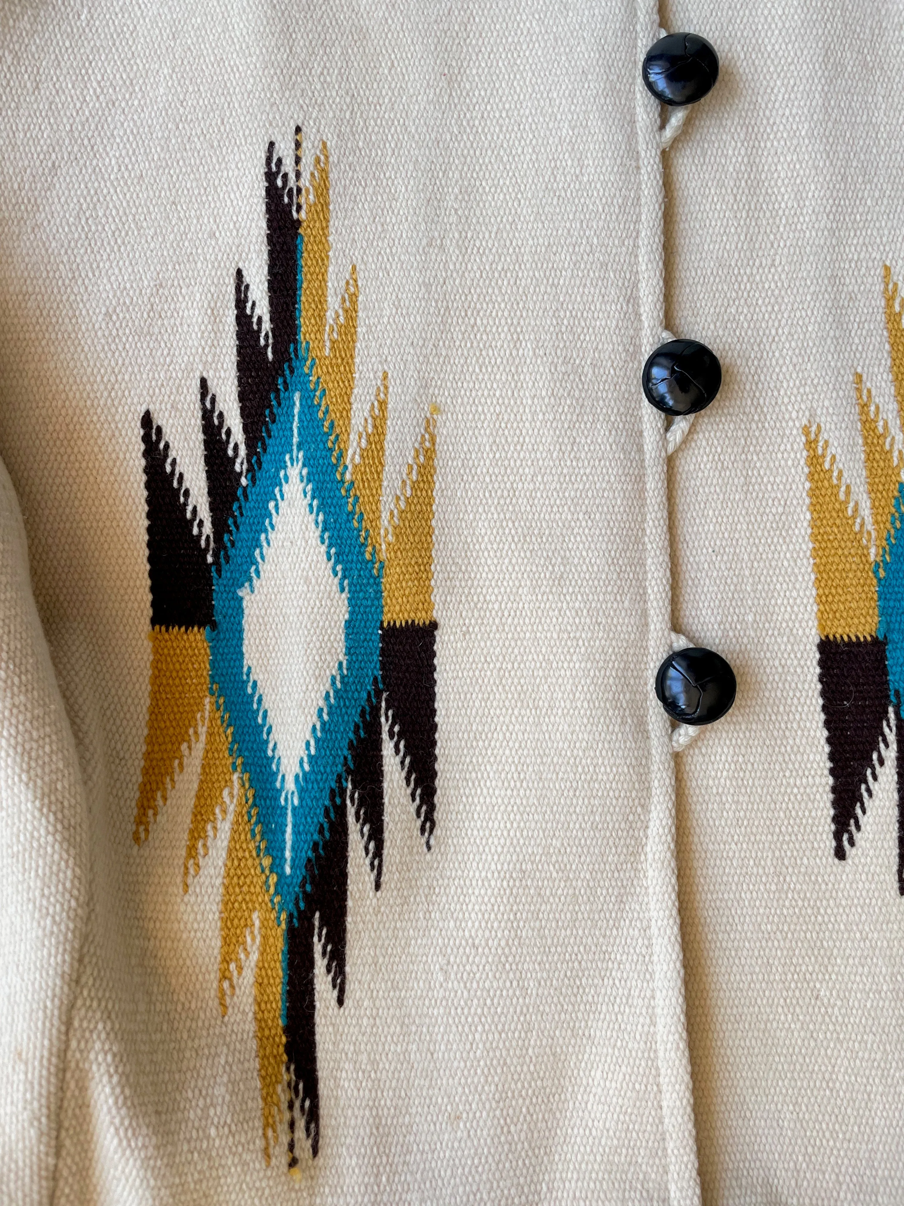 Ortega's Chimayo Woven Wool Coat