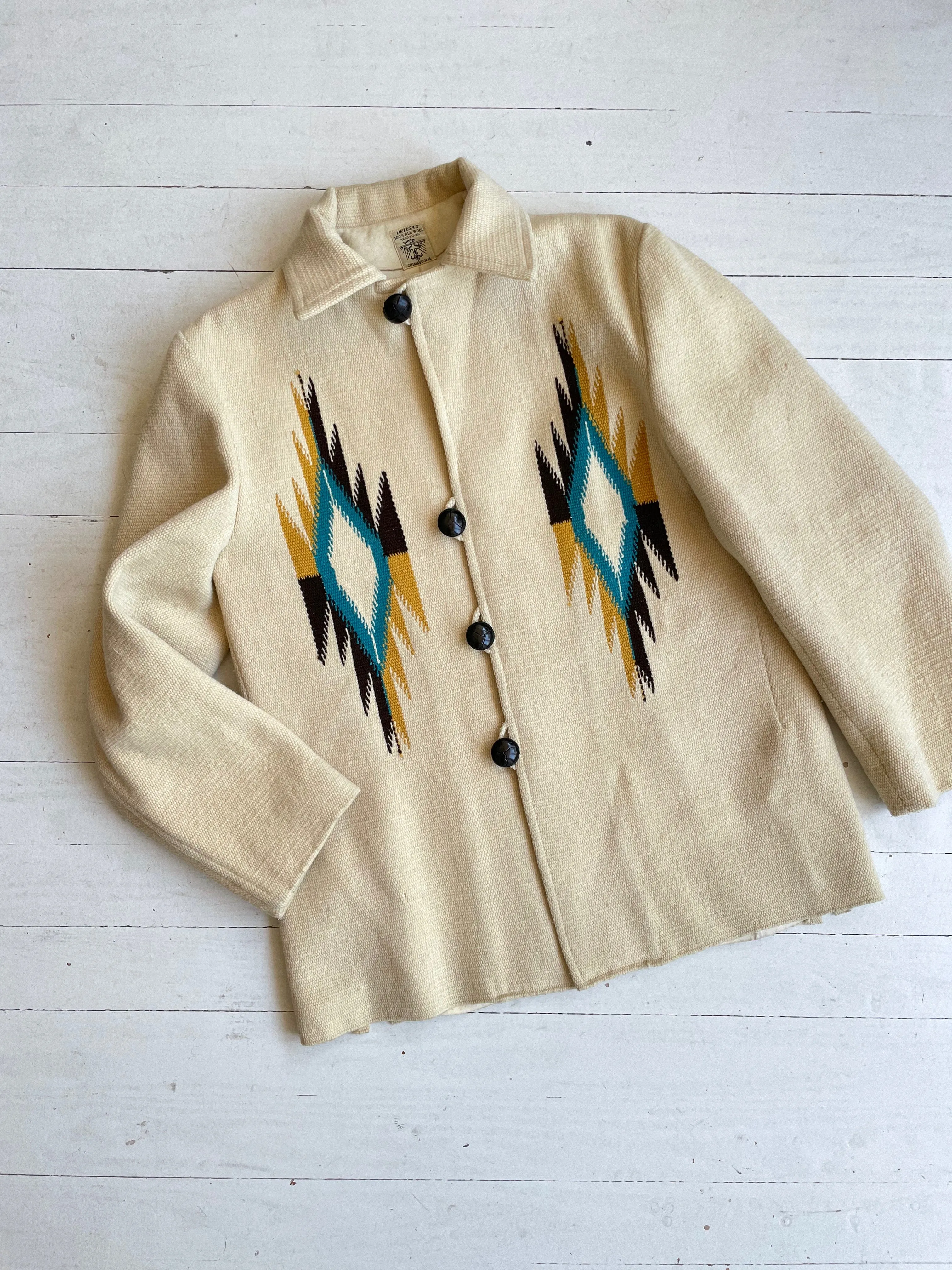 Ortega's Chimayo Woven Wool Coat