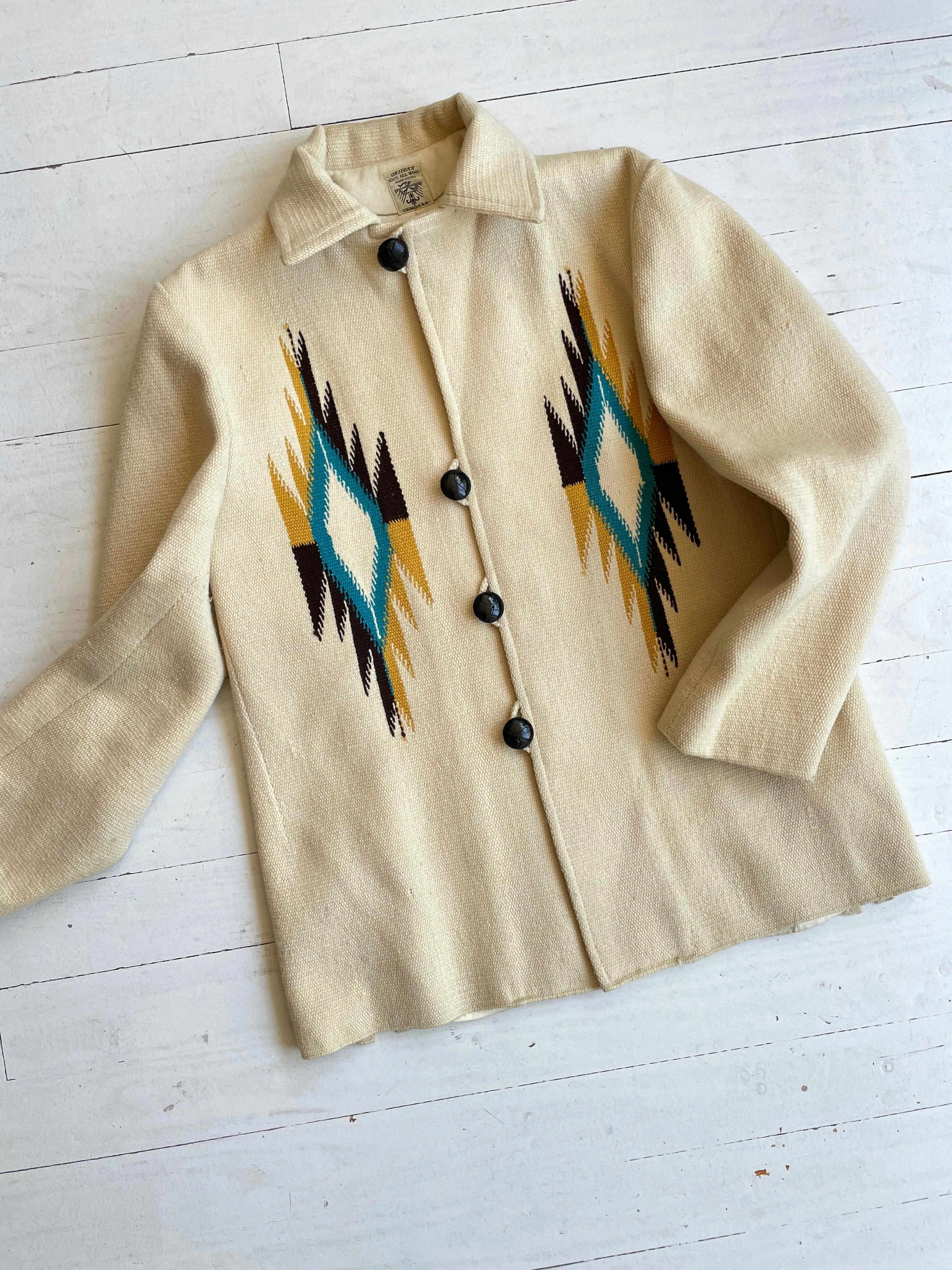 Ortega's Chimayo Woven Wool Coat