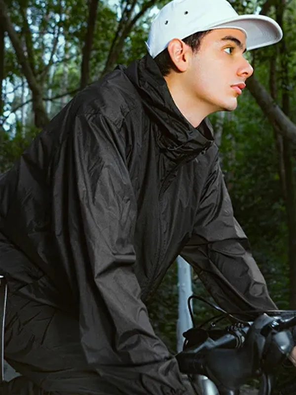 Packable Lightweight UV Protection Jacket in Black Color