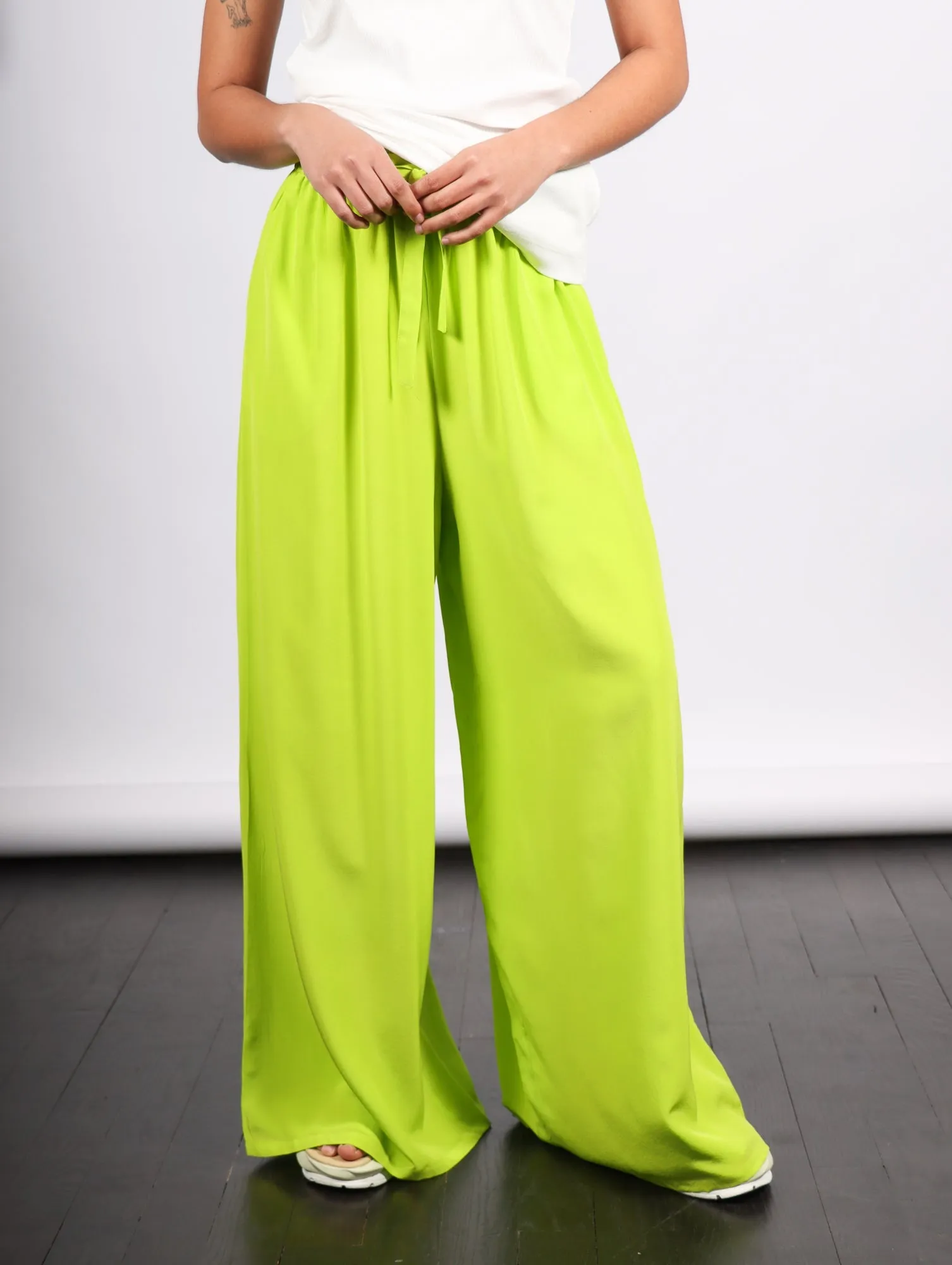 Sera Pant in Lime by Shwetambari