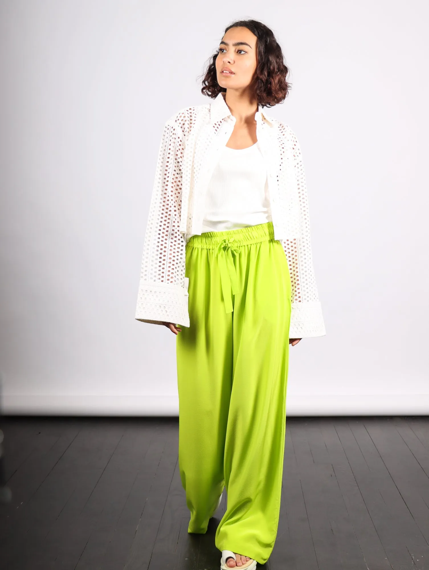 Sera Pant in Lime by Shwetambari