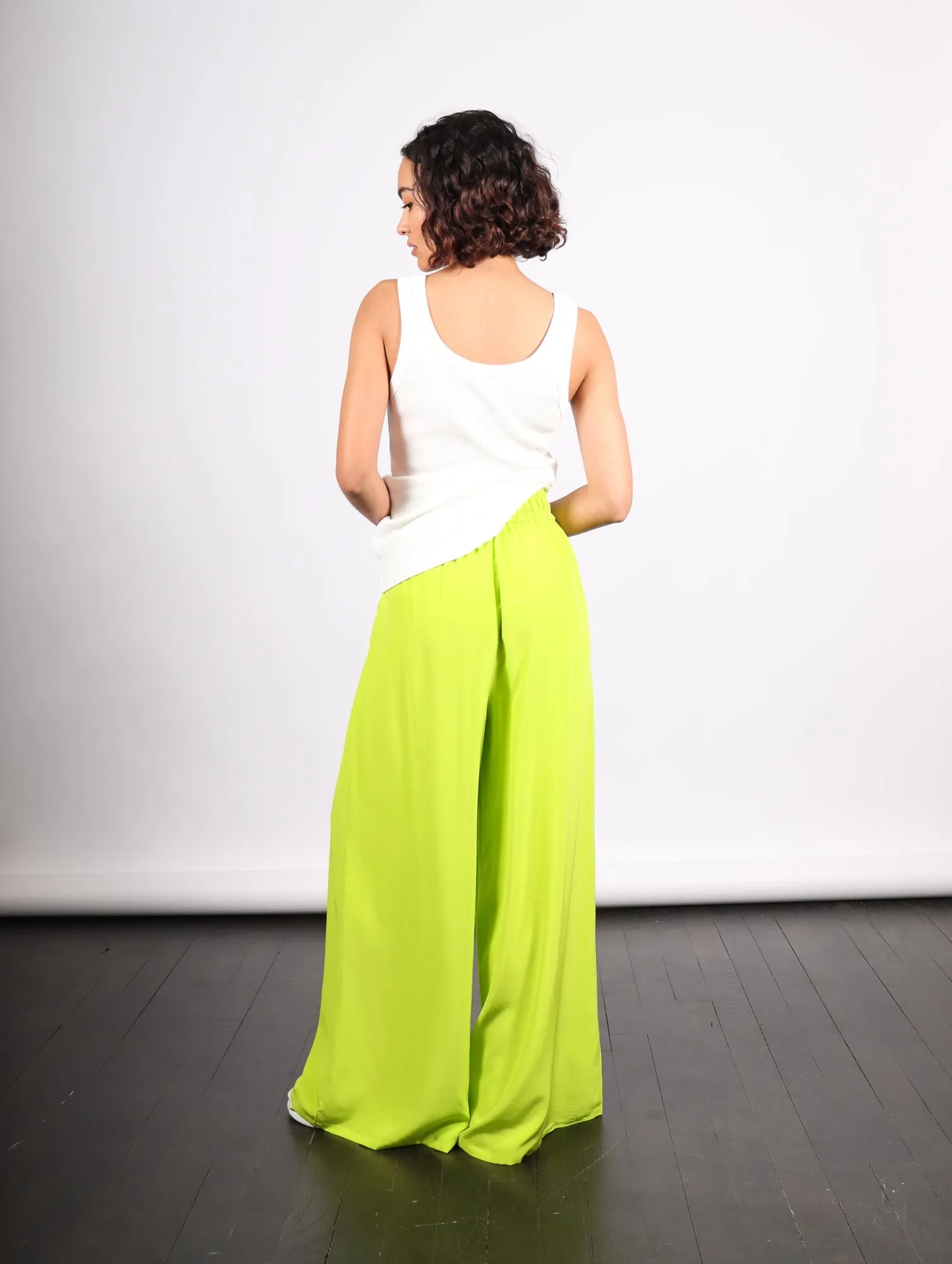 Sera Pant in Lime by Shwetambari