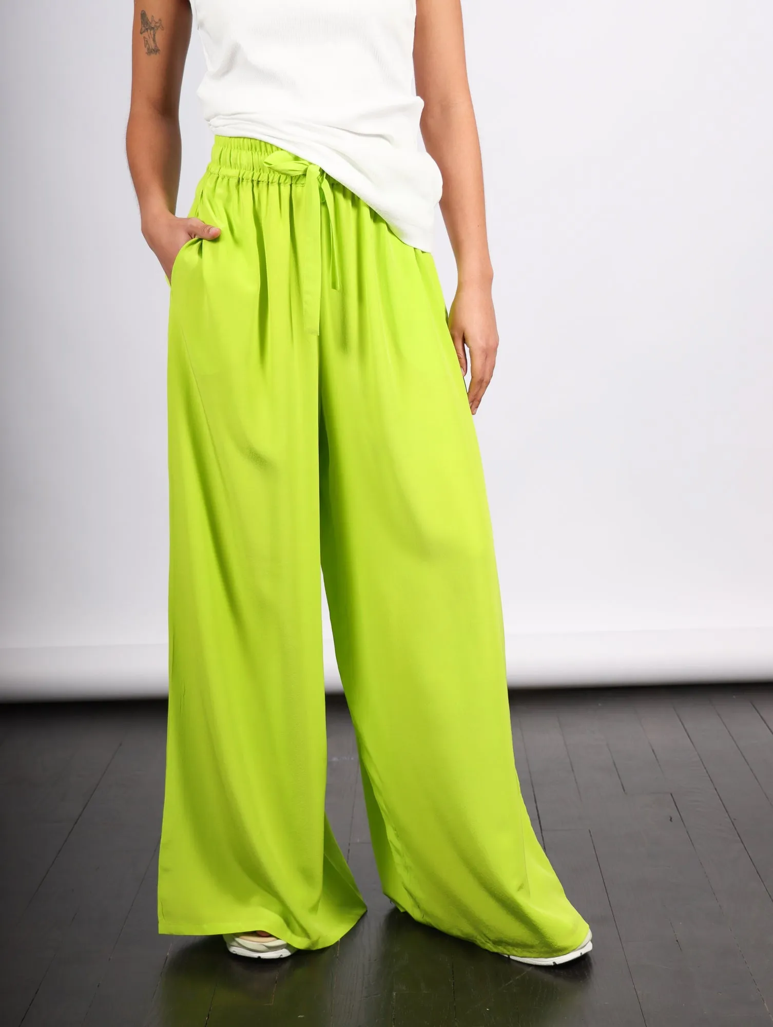 Sera Pant in Lime by Shwetambari