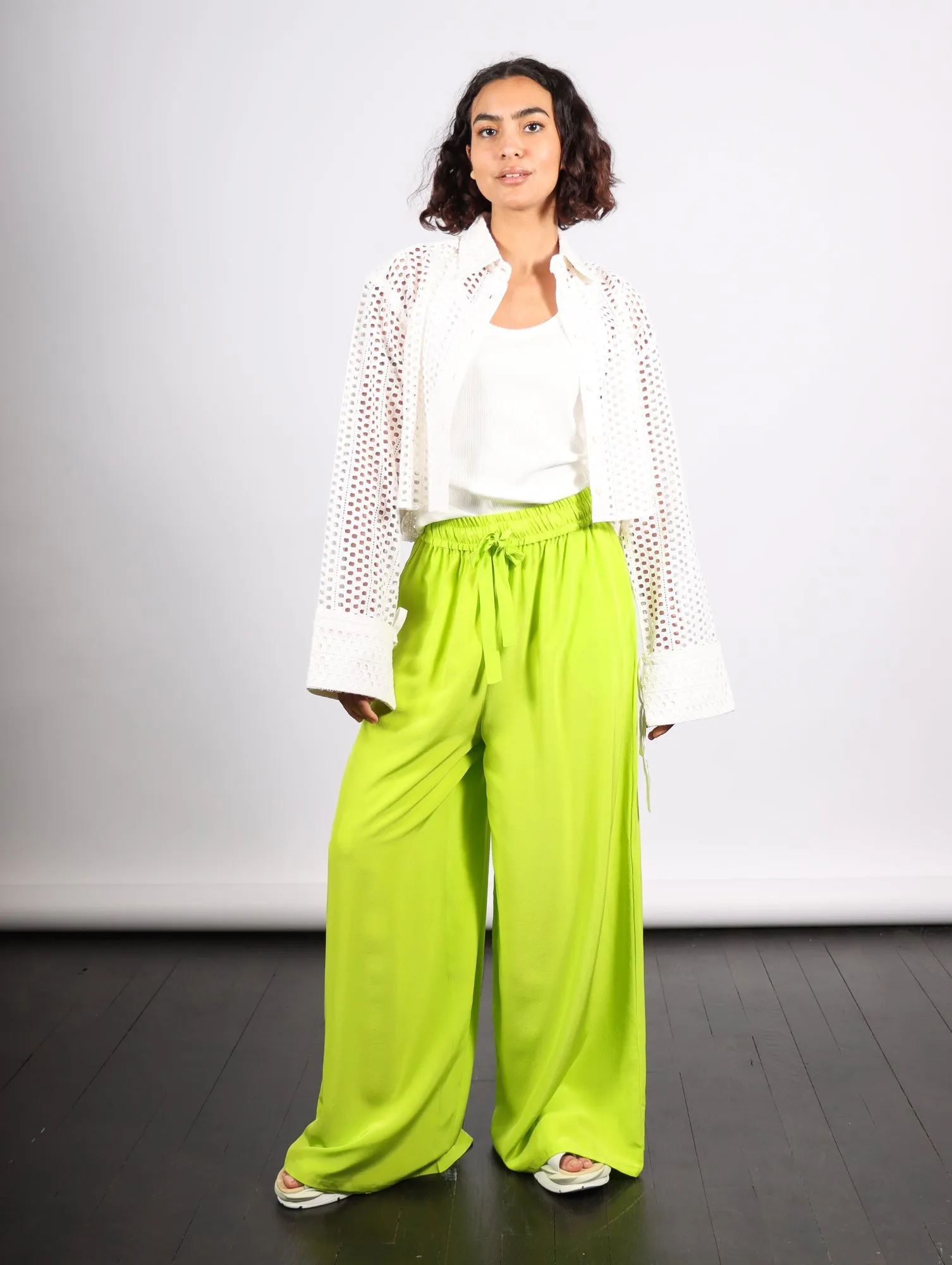 Sera Pant in Lime by Shwetambari