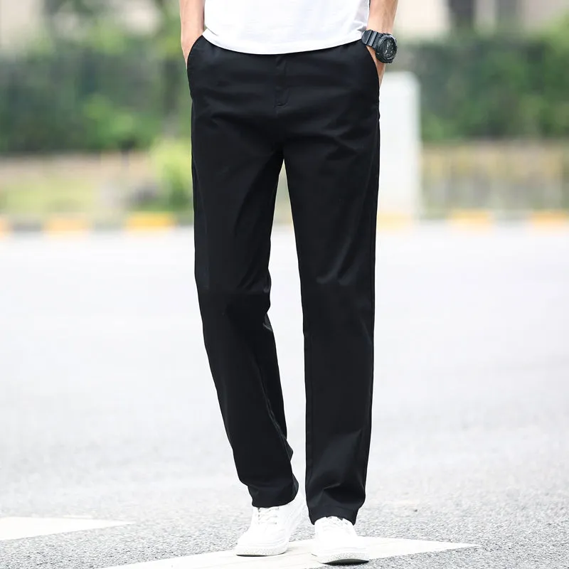 Spring And Autumn Loose Straight Suit Pants