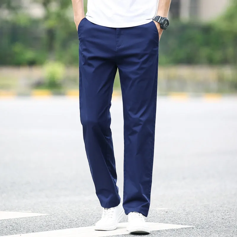 Spring And Autumn Loose Straight Suit Pants