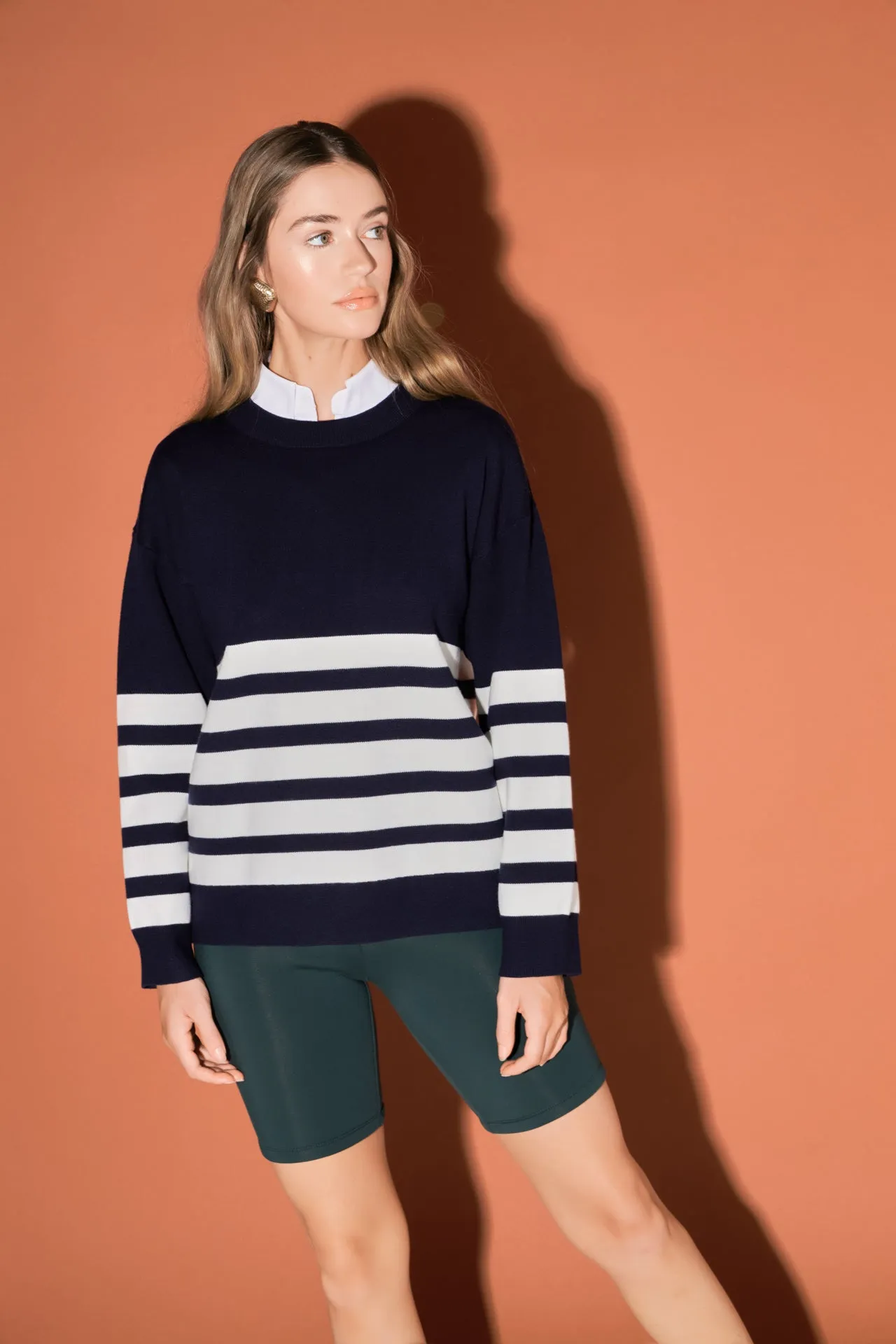 Stripe Round Neck Sweater