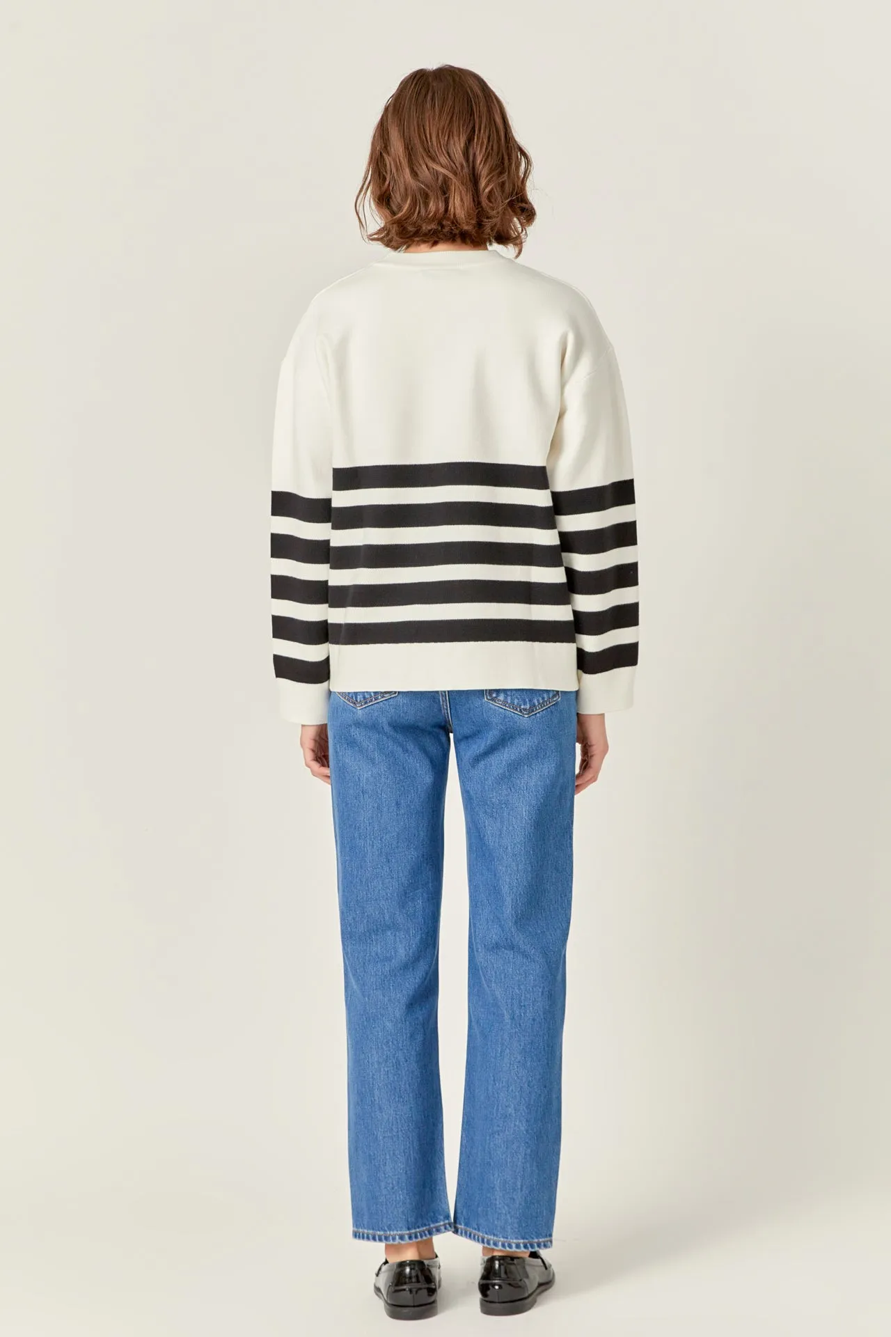 Stripe Round Neck Sweater