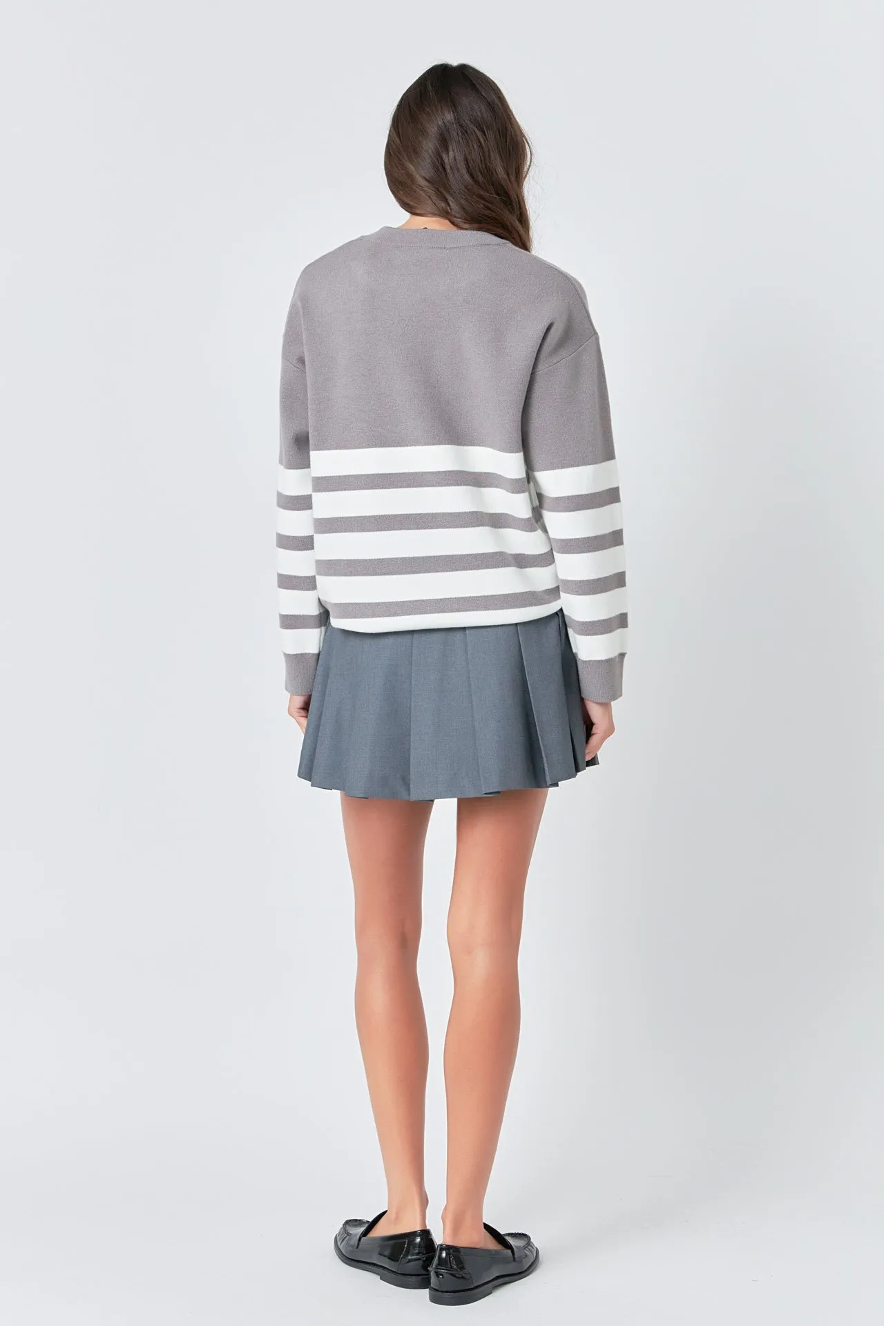 Stripe Round Neck Sweater