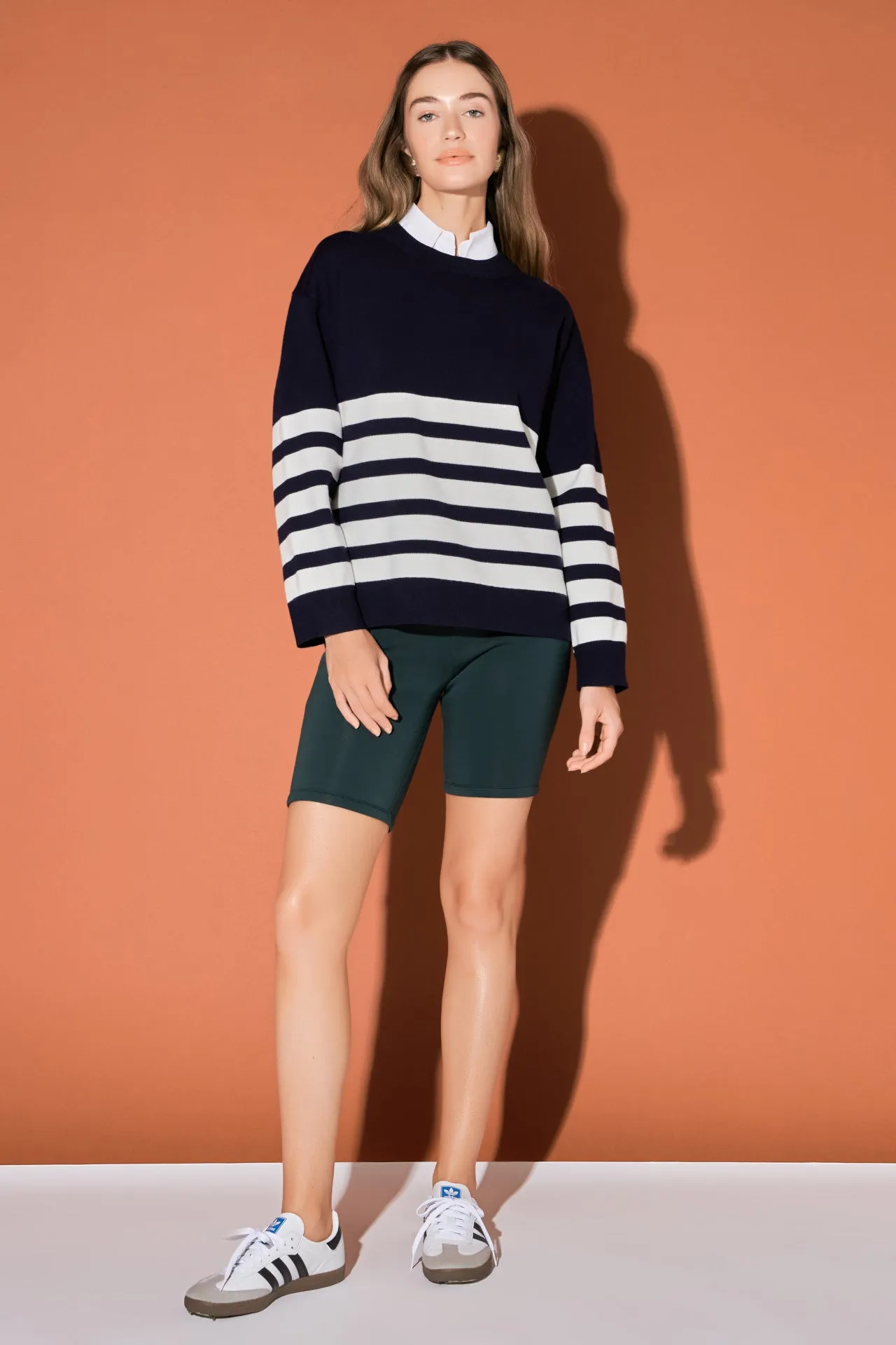 Stripe Round Neck Sweater