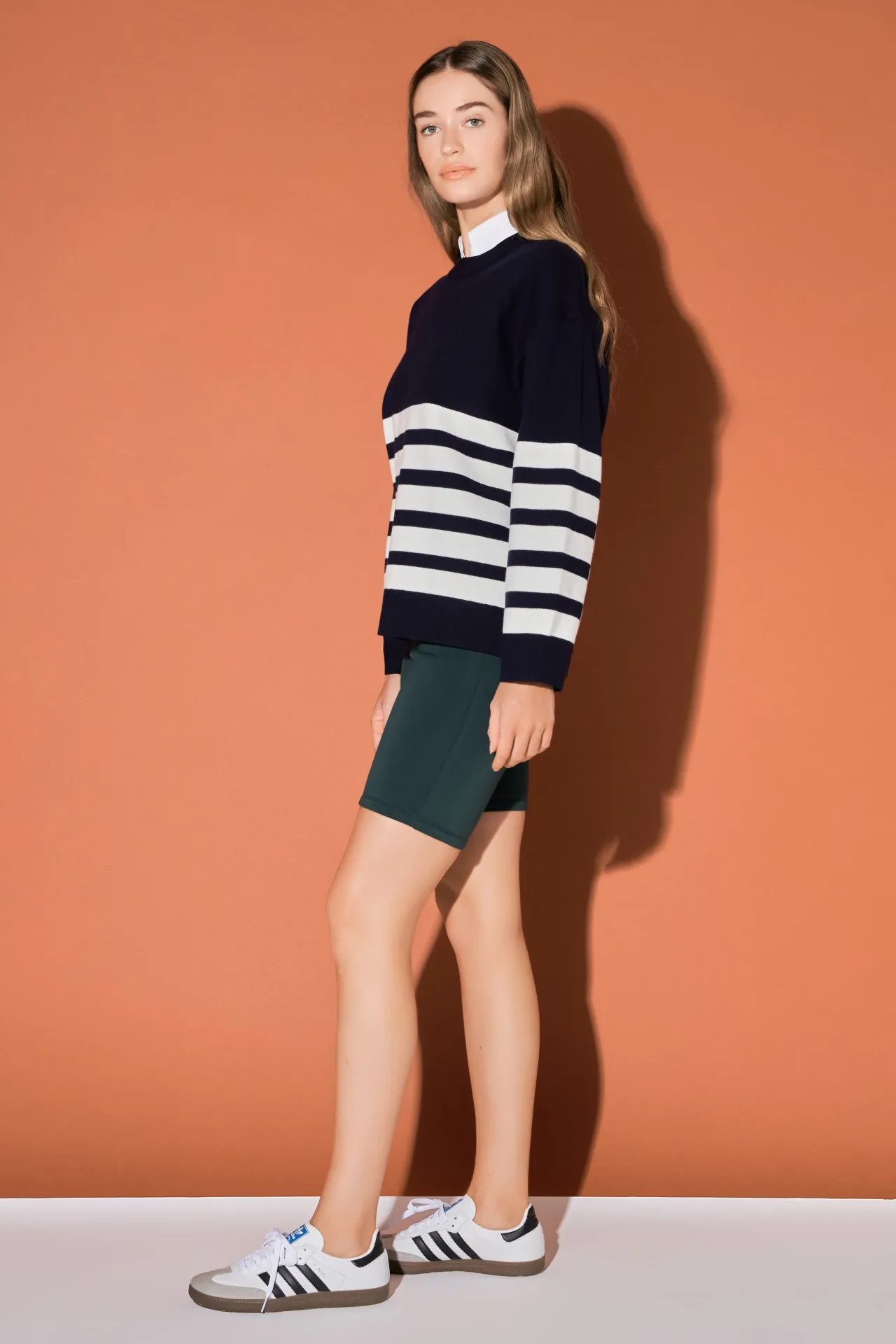 Stripe Round Neck Sweater