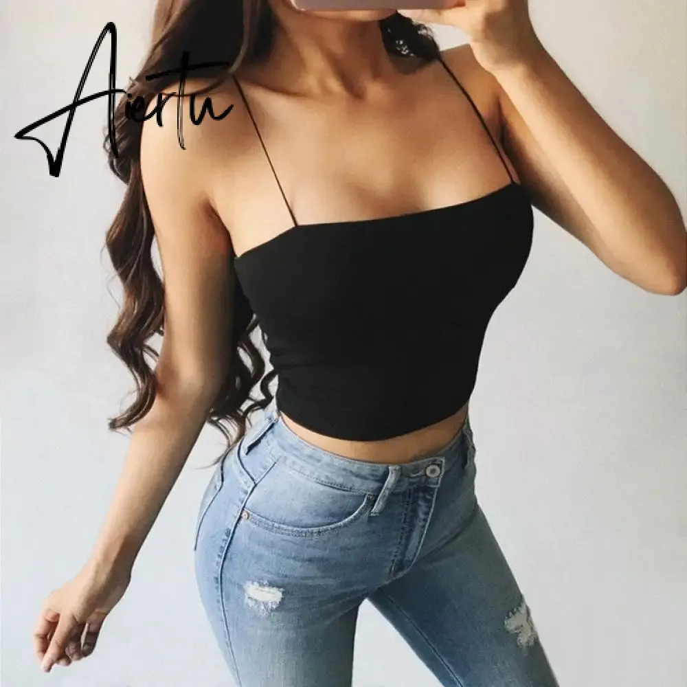 Summer Tank Tops Punk Vintage Rhinestone Spider Graphic Black Vest Gothic Style O-neck Short Sleeve Crop Top Women Slim Tanks