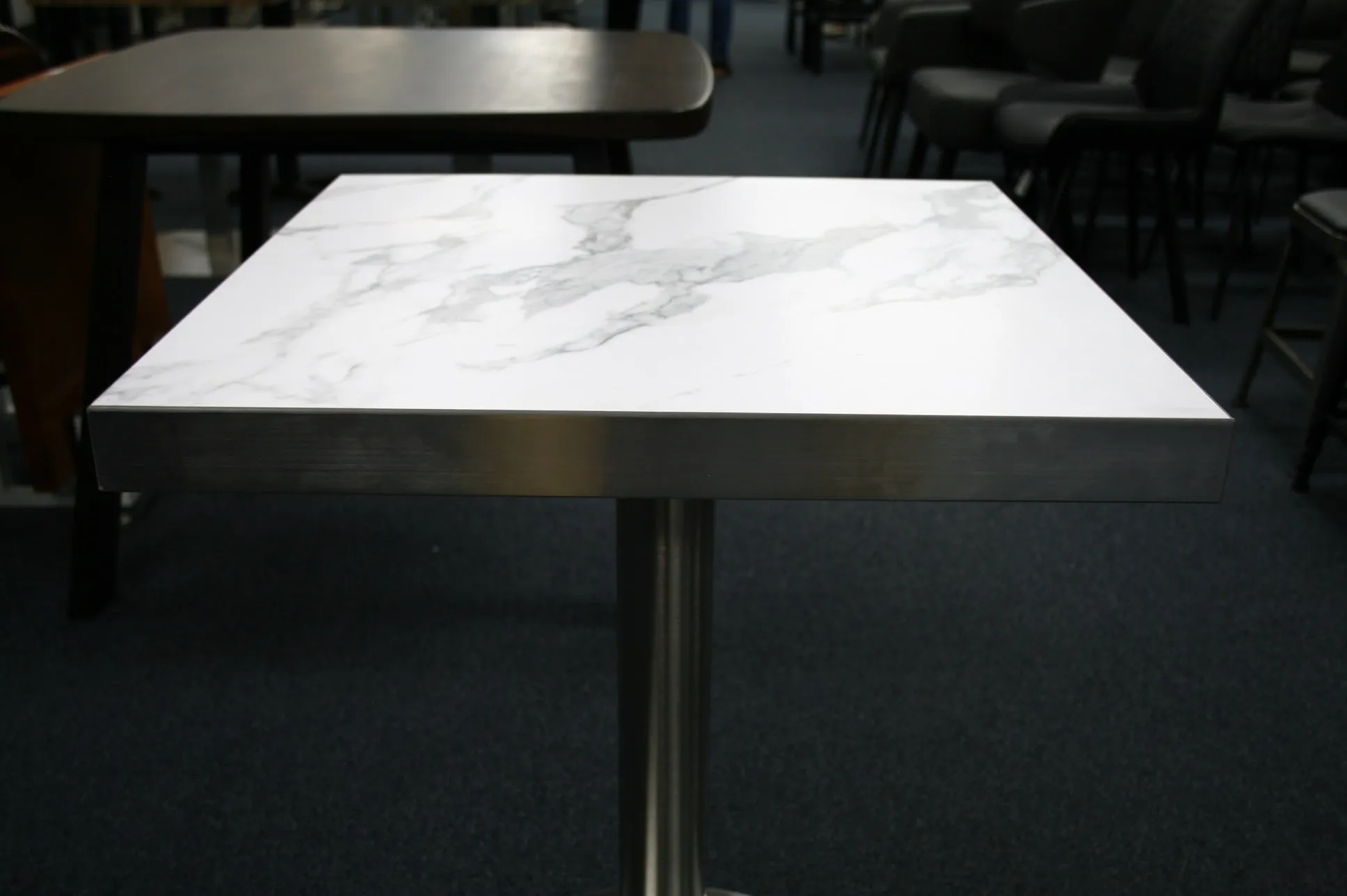 White Marble Style Melamine Restaurant Table Tops