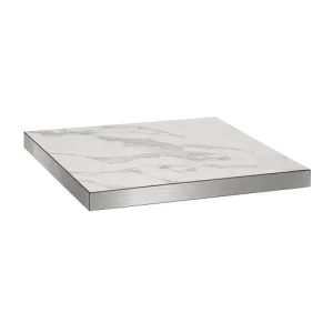 White Marble Style Melamine Restaurant Table Tops